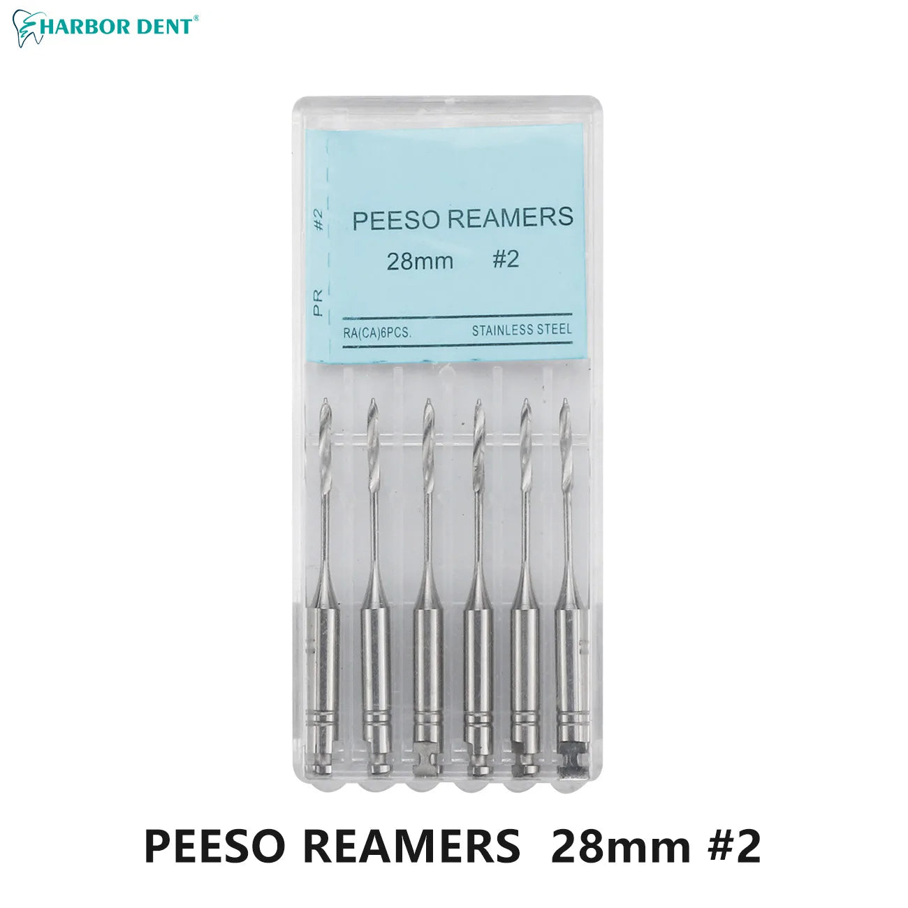 Dental Peeso Reamer Drill Bits for Endodontic Procedures (6-Pack) - 21