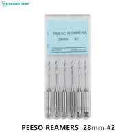 Dental Peeso Reamer Drill Bits for Endodontic Procedures (6-Pack)