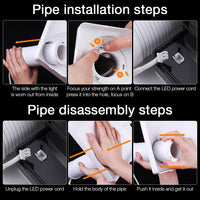 Professional 2-in-1 Nail Dust Collector with LED Lighting