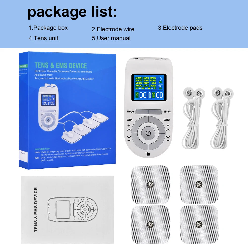 Portable TENS EMS Muscle Stimulator for Pain Relief - 13