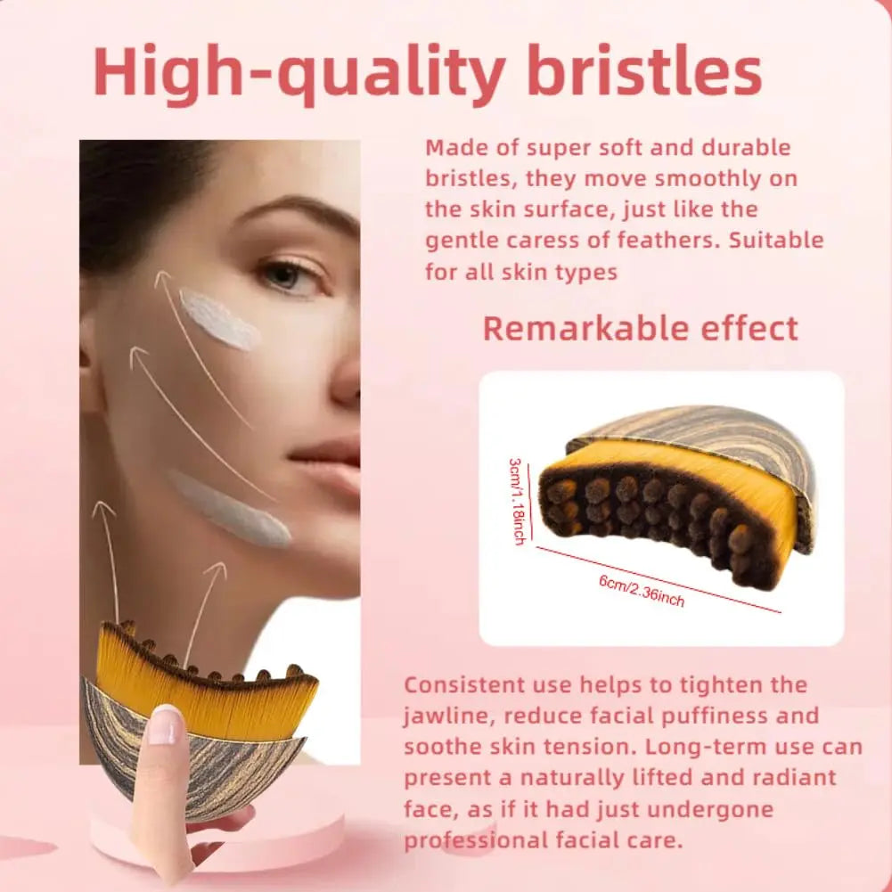 Lymphatic Face Contour Brush for Sculpting and Depuffing - 9