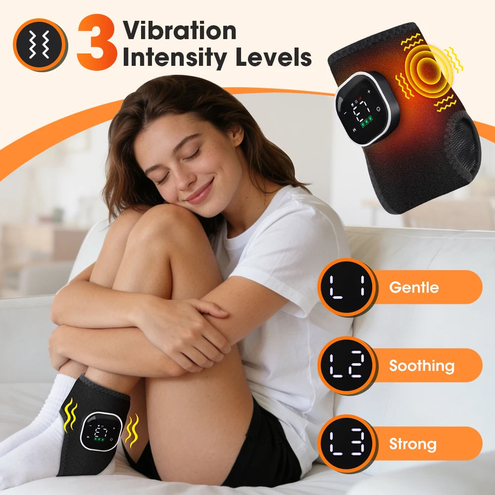 Wireless Heated Ankle Massage Brace for Joint Pain Relief - 24