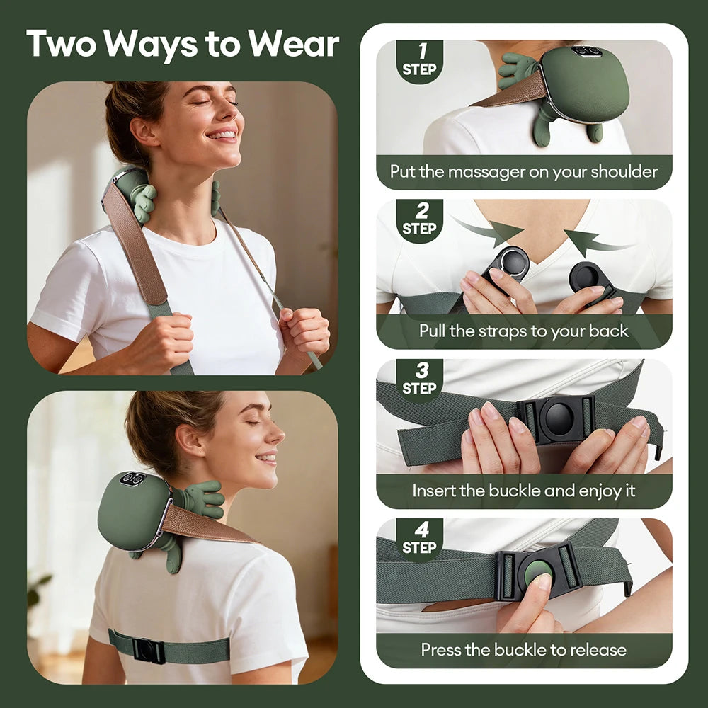 Wireless Hand-Shaped Trapezius and Neck Massager - 4
