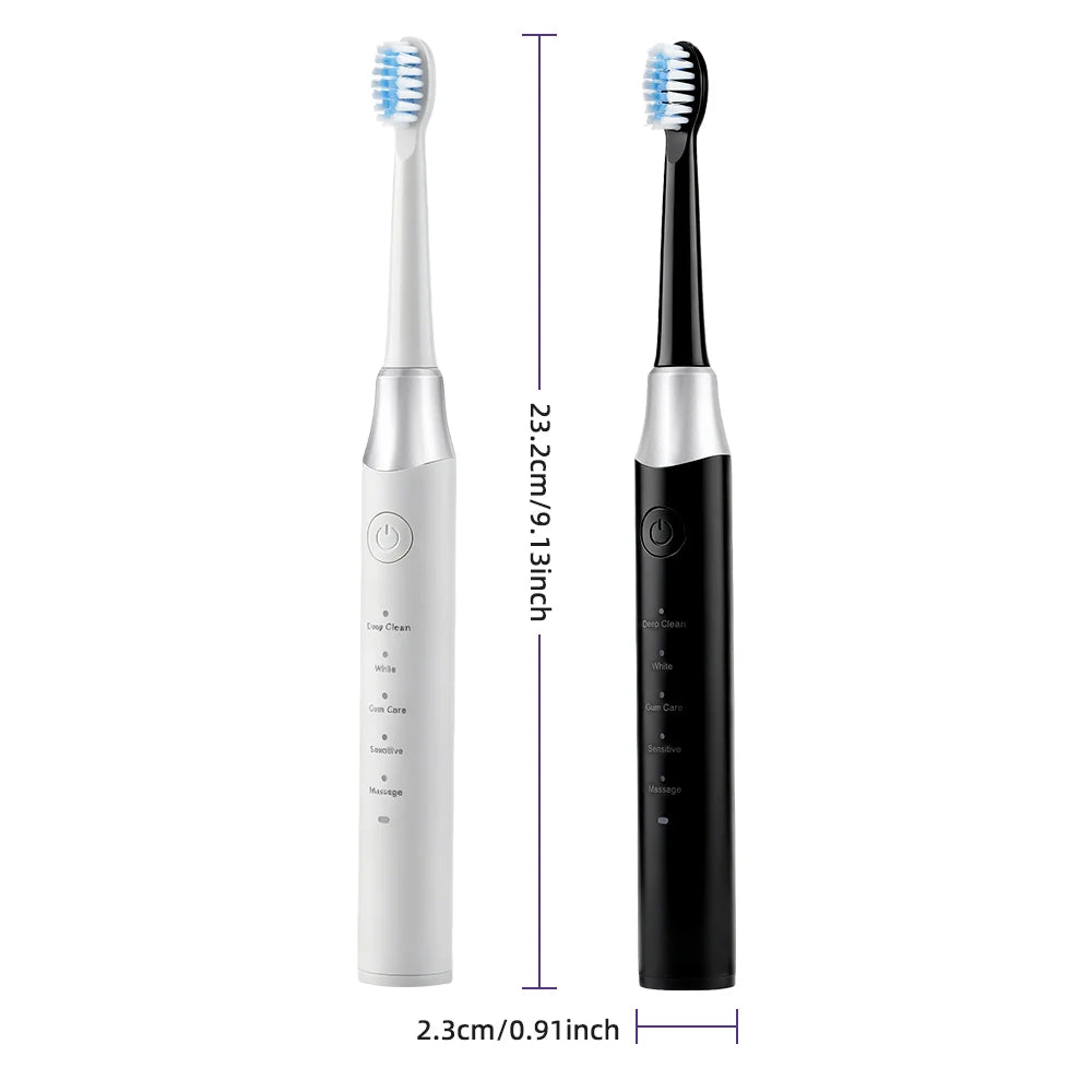 Sonic Electric Toothbrush with 5 Cleaning Modes and 4 Brush Heads - 14