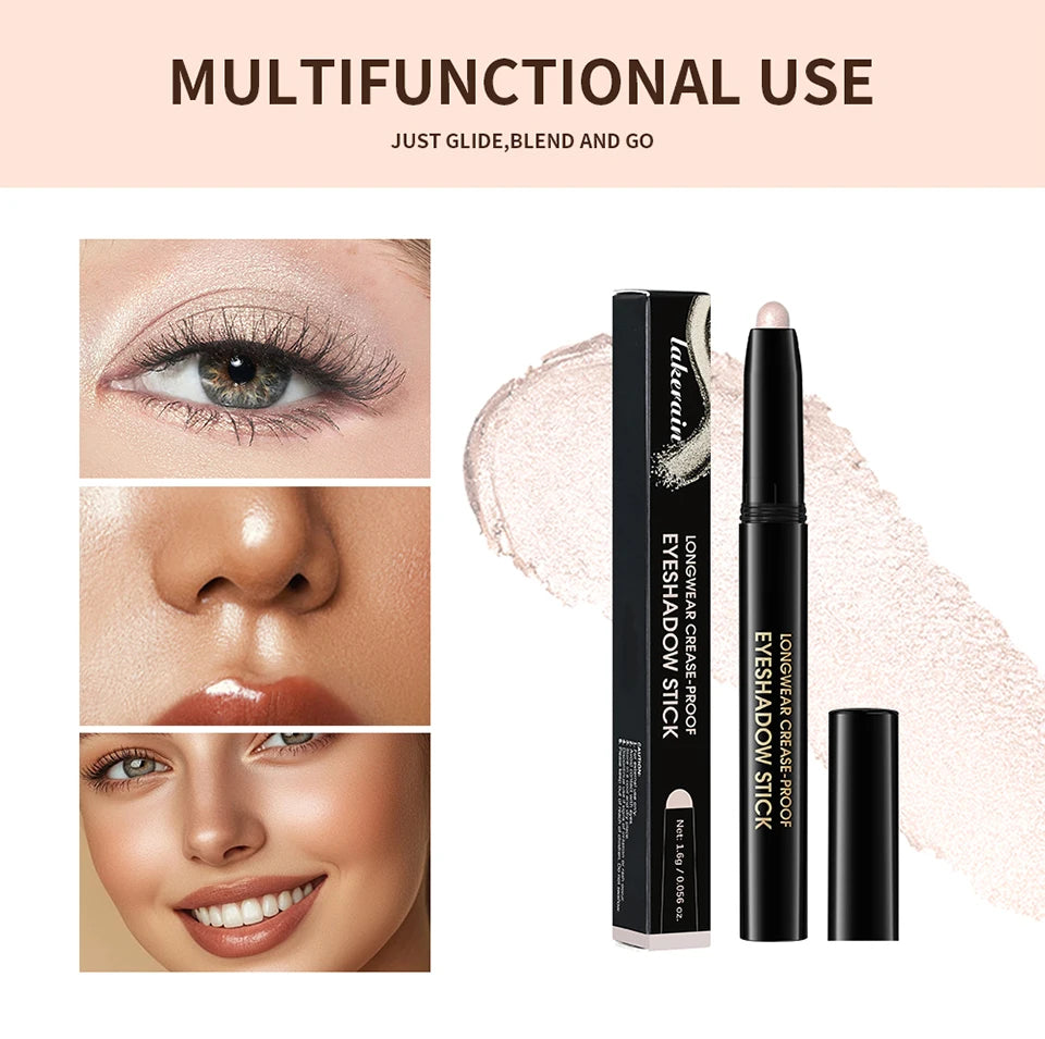 Waterproof Long-Lasting Eyeshadow Stick and Primer Set - 10