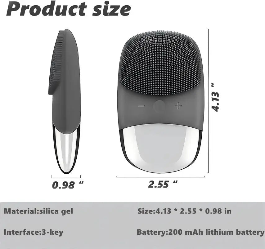 3-in-1 Waterproof Electric Sonic Facial Cleansing Brush - 6