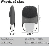 3-in-1 Waterproof Electric Sonic Facial Cleansing Brush