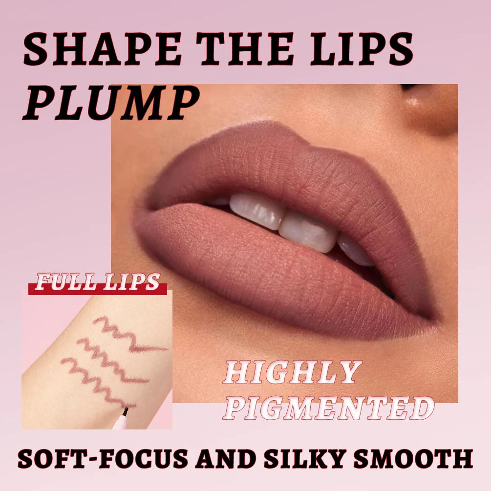 Waterproof Matte Liquid Lip Liner Pencil - 3