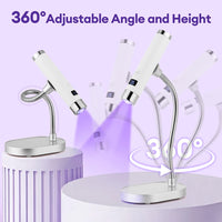Portable 2-in-1 UV LED Nail Dryer with Magnetic Stand