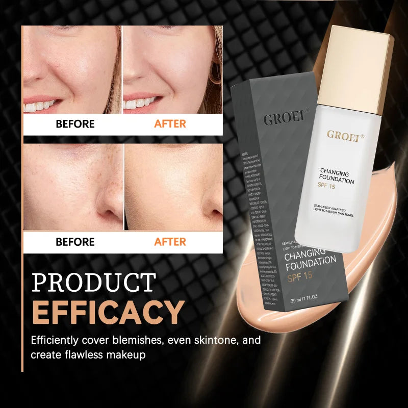 Color-Changing Foundation for Flawless Skin Tone Matching - 6