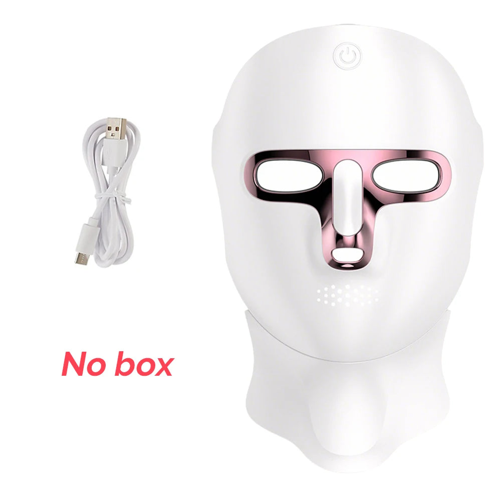 7-Color Photon LED Face and Neck Rejuvenation Mask - 35