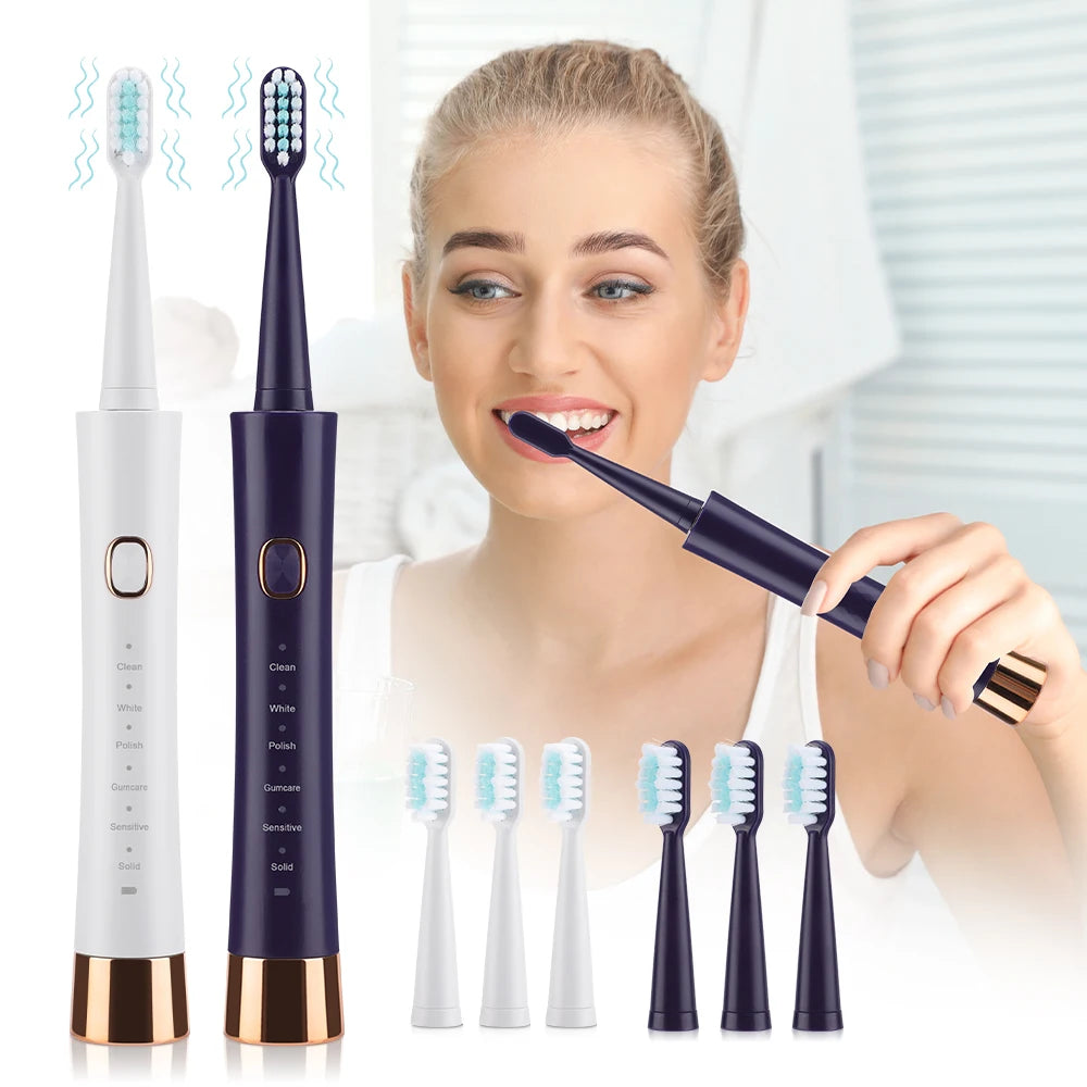 Rechargeable Sonic Electric Toothbrush with 6 Cleaning Modes - 3