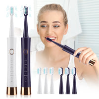Rechargeable Sonic Electric Toothbrush with 6 Cleaning Modes