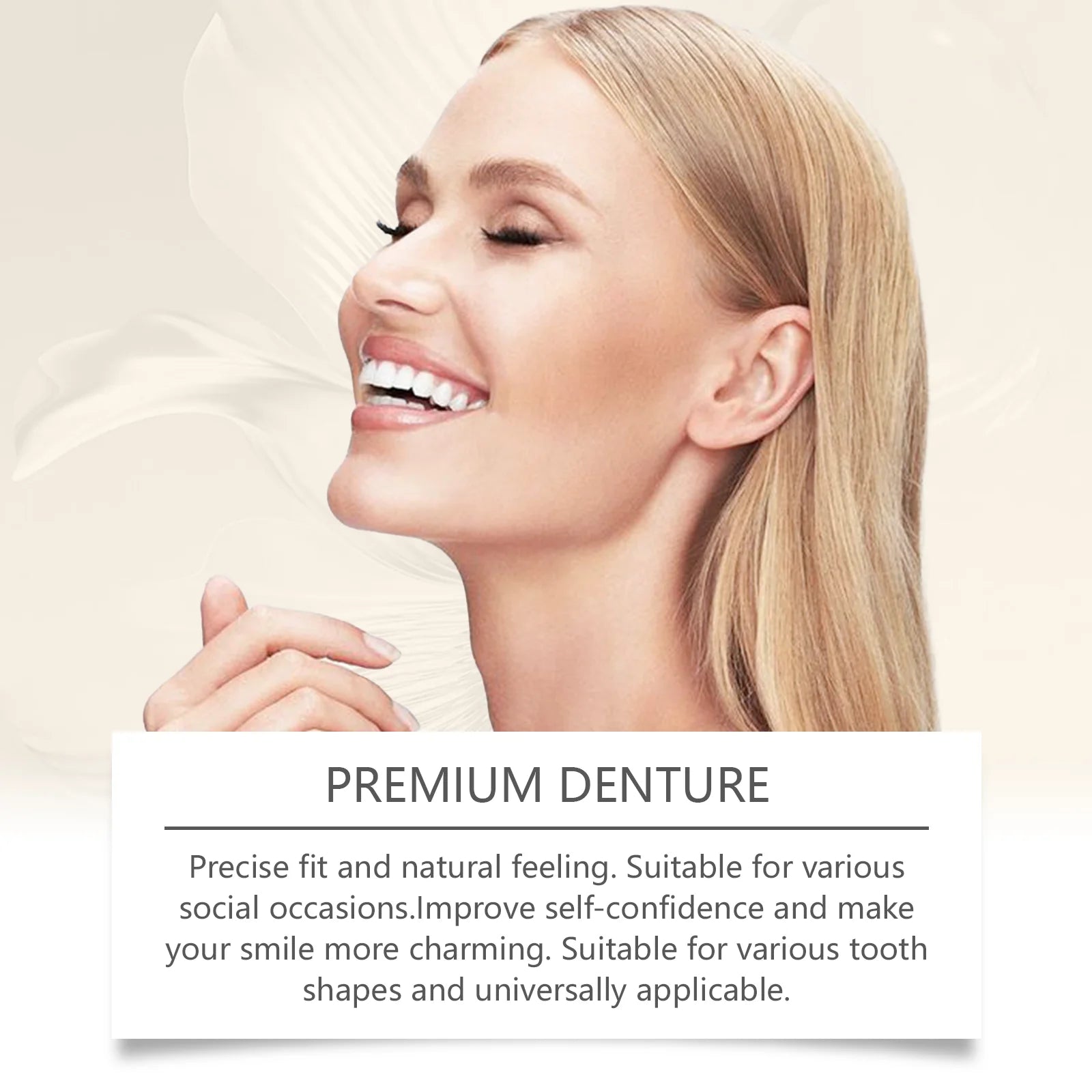 Temporary Silicone Cosmetic Dentures for Instant Smile Restoration - 4