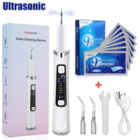 Ultrasonic Electric Teeth Cleaning and Plaque Remover Kit