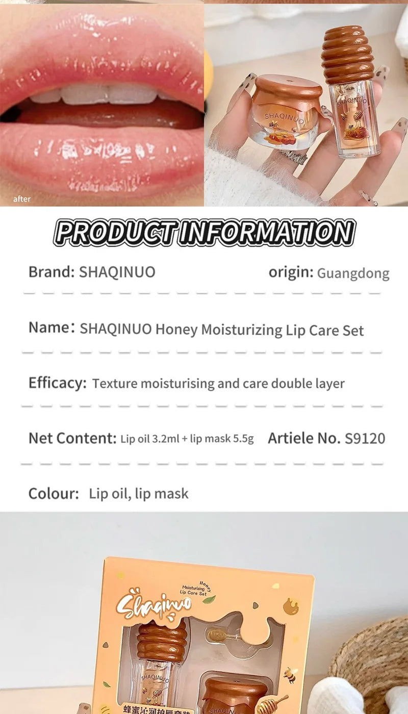 Honey Moisturizing Lip Care Repair Set - 12