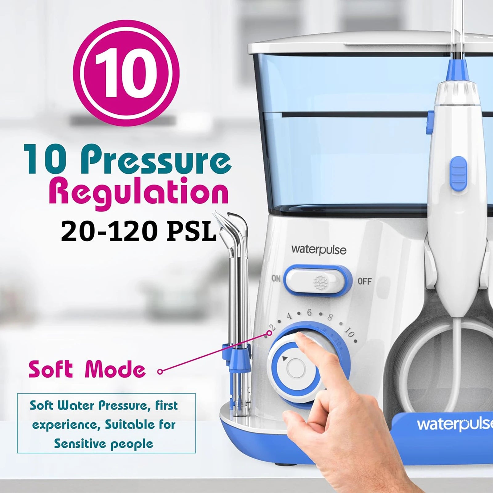 Electric Dental Water Flosser with 800ML Tank - 3