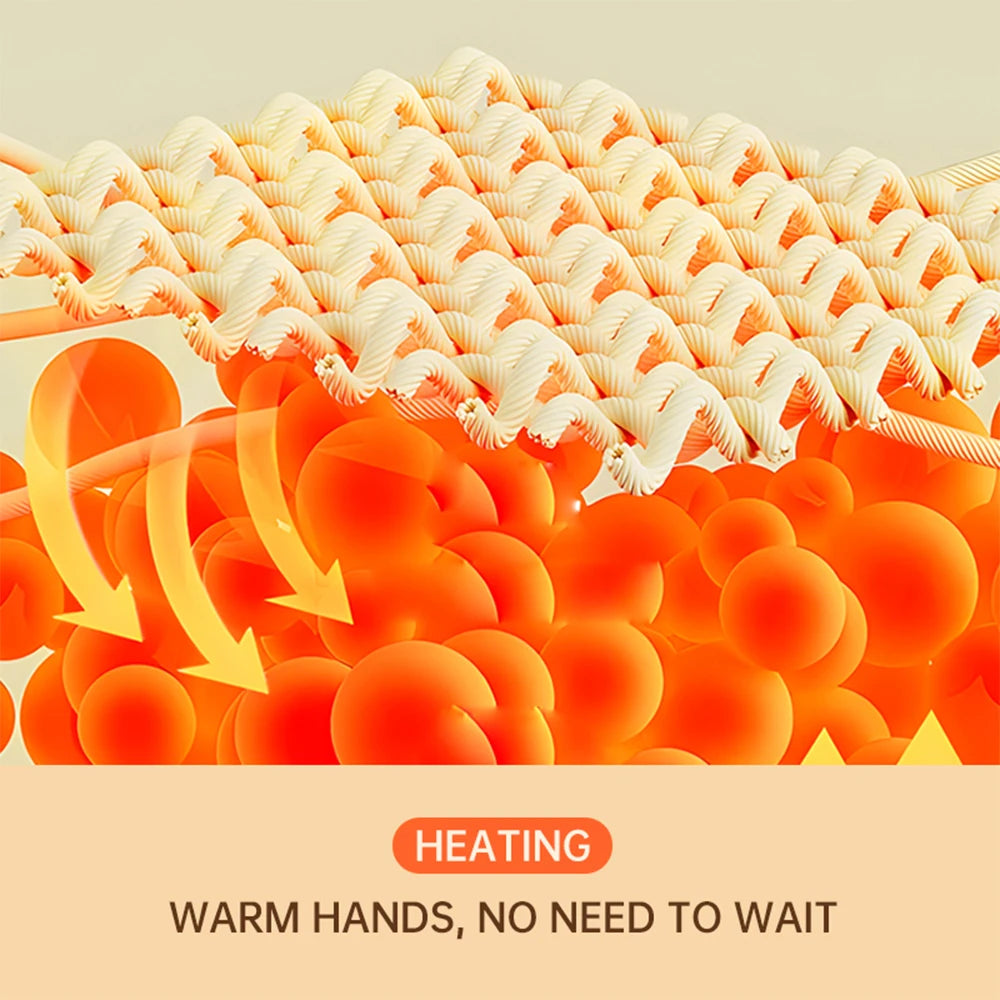 Portable USB Electric Graphene Hand Warmer Pouch - 12