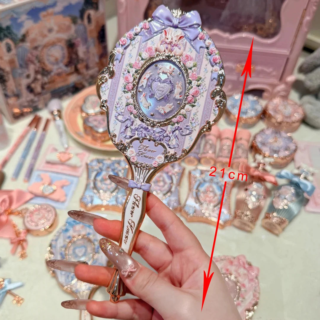 Vintage Aesthetic Handheld Makeup Mirror - 9