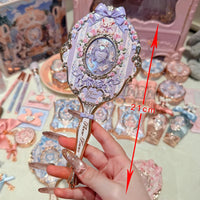Vintage Aesthetic Handheld Makeup Mirror