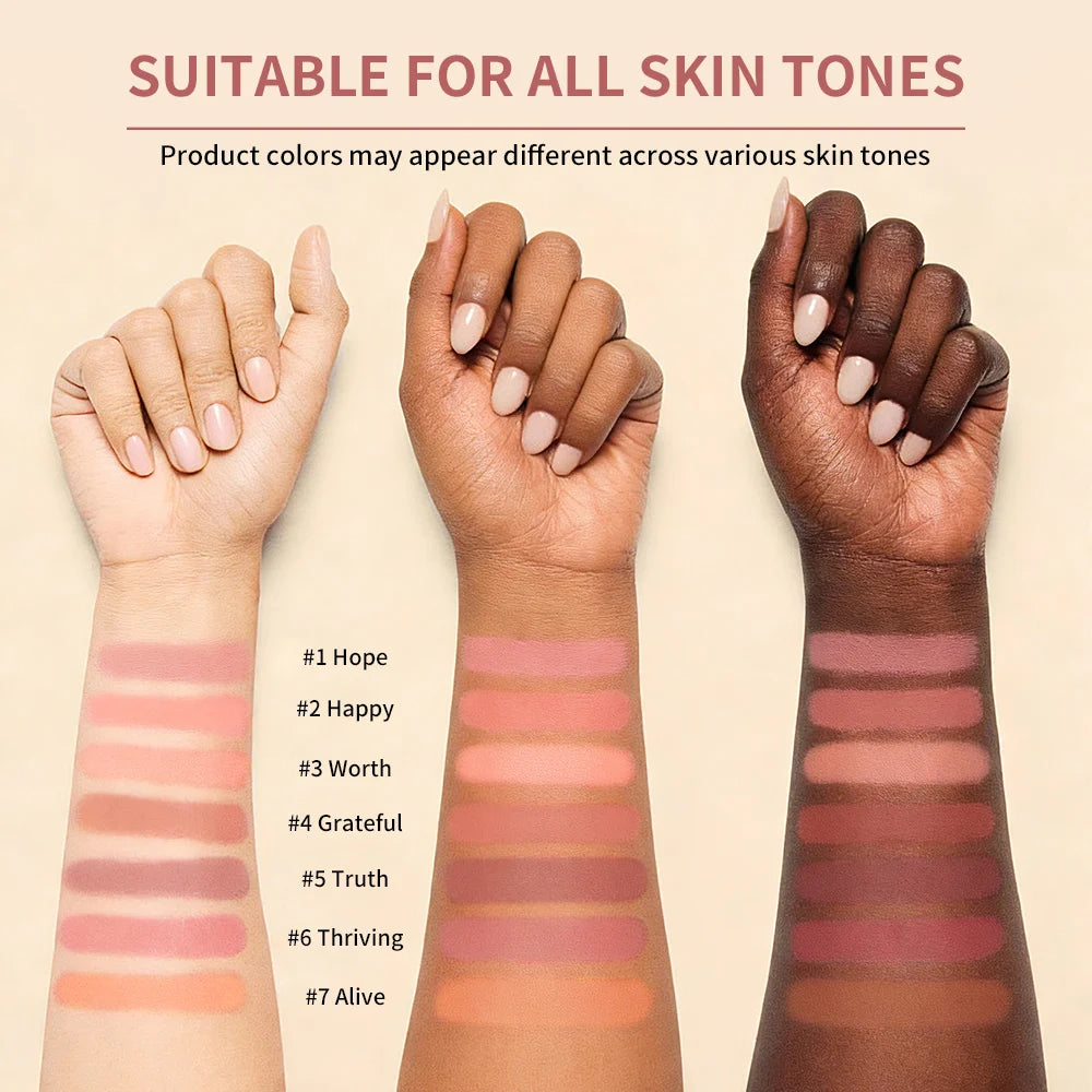 Matte Bouncy Cream-to-Powder Blush for Natural Glow - 6