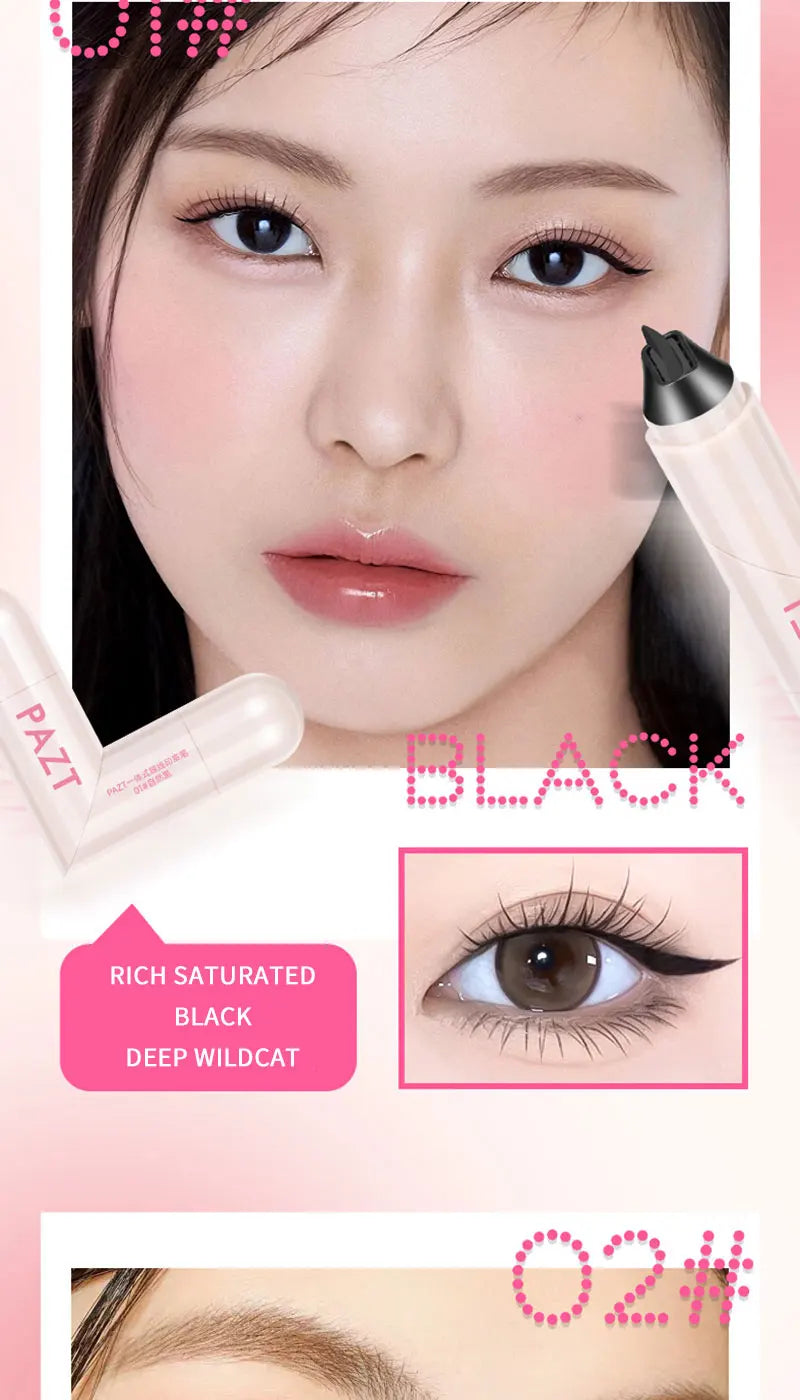 Dual-Ended Winged Eyeliner Stamp Pen for Perfect Symmetry - 12