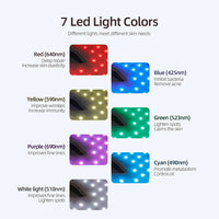 Flexible Silicone LED Light Therapy Mask for Face and Neck