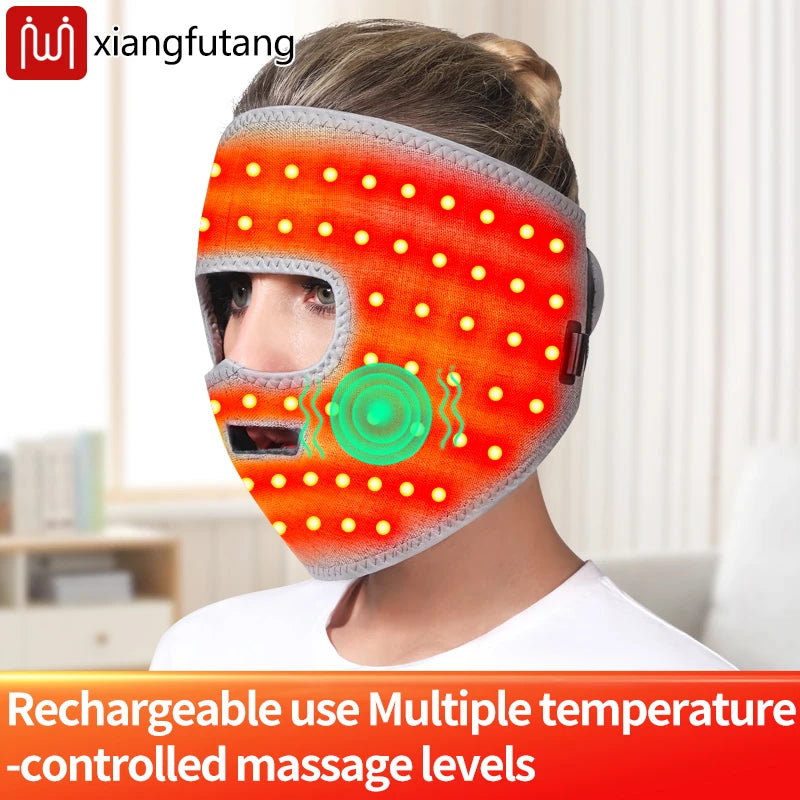 Red Light Heating Facial Massage Mask - 2