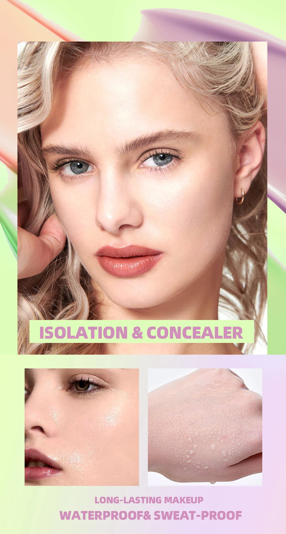 3-in-1 Color Correcting Makeup Primer and Concealer - 7