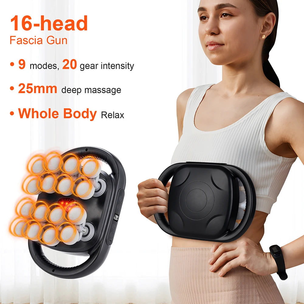 16-Head Full Body Muscle Recovery Massage Gun - 8