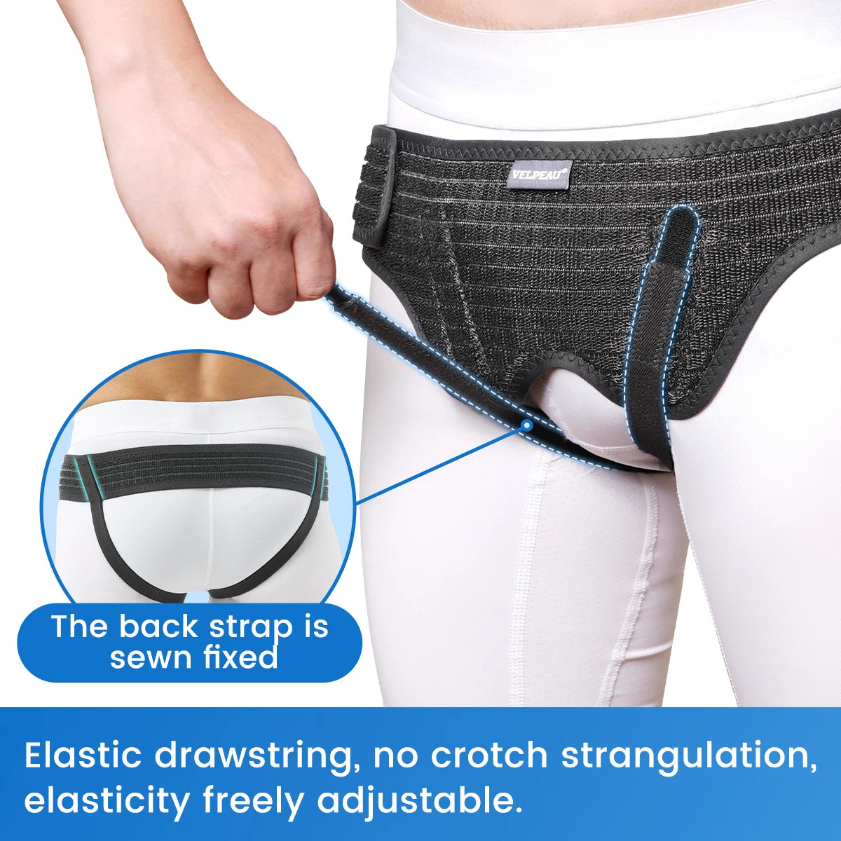 Adjustable Hernia Support Belt for Inguinal and Groin Pain Relief - 2