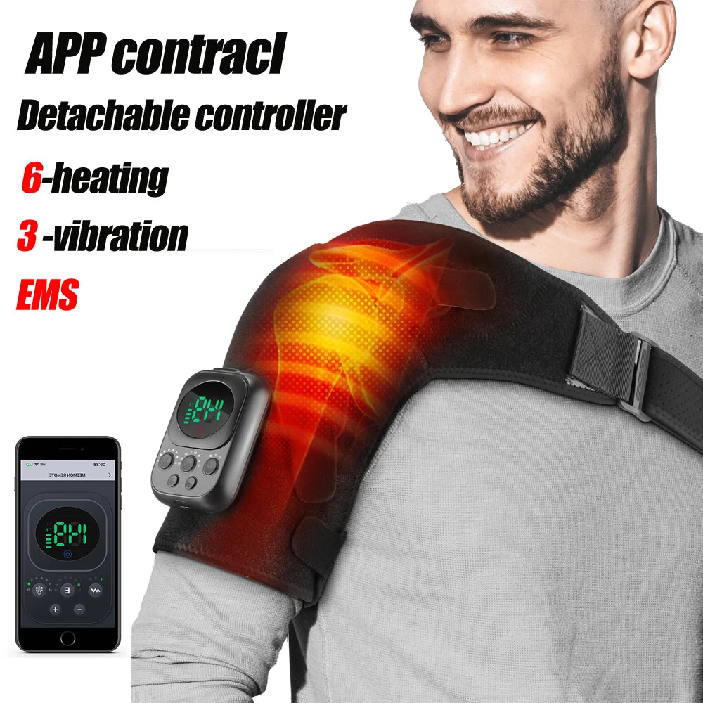 Electric Heated Shoulder Massager with Vibration - 13