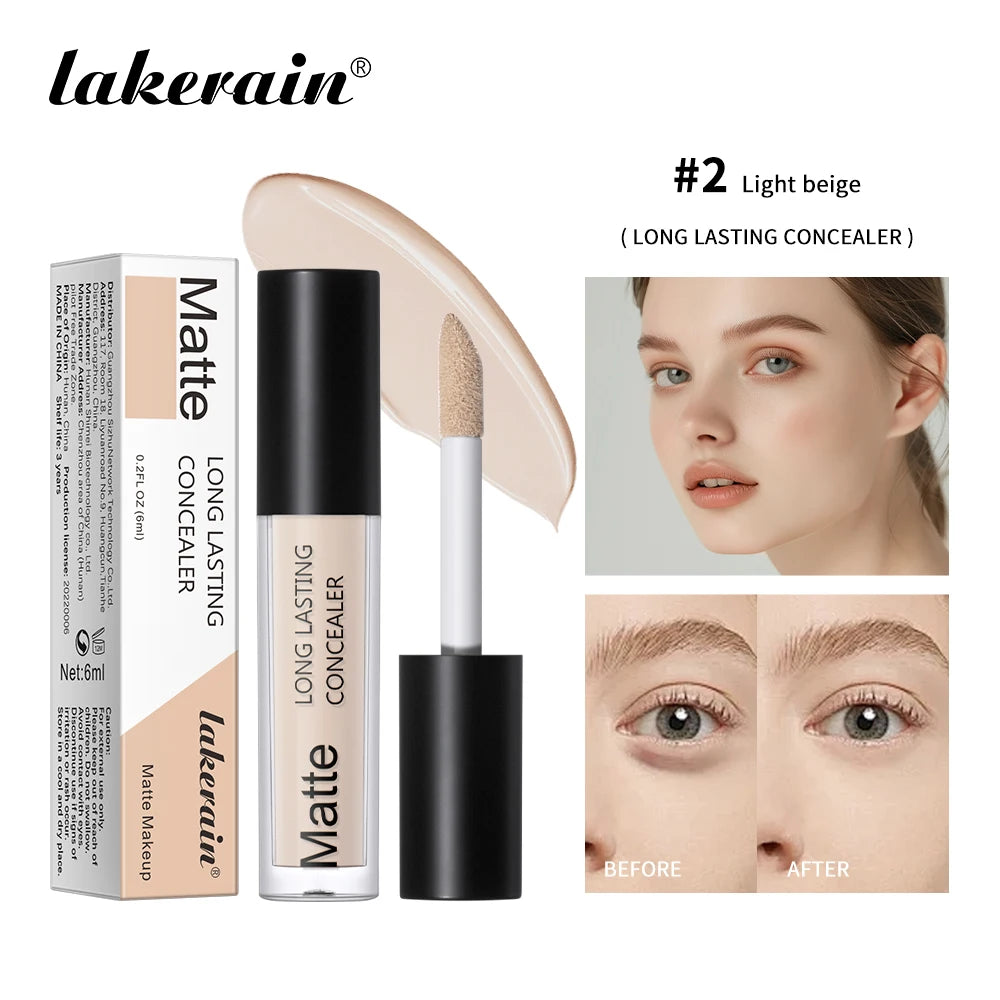 High-Coverage Long-Lasting Matte Face Concealer - 24