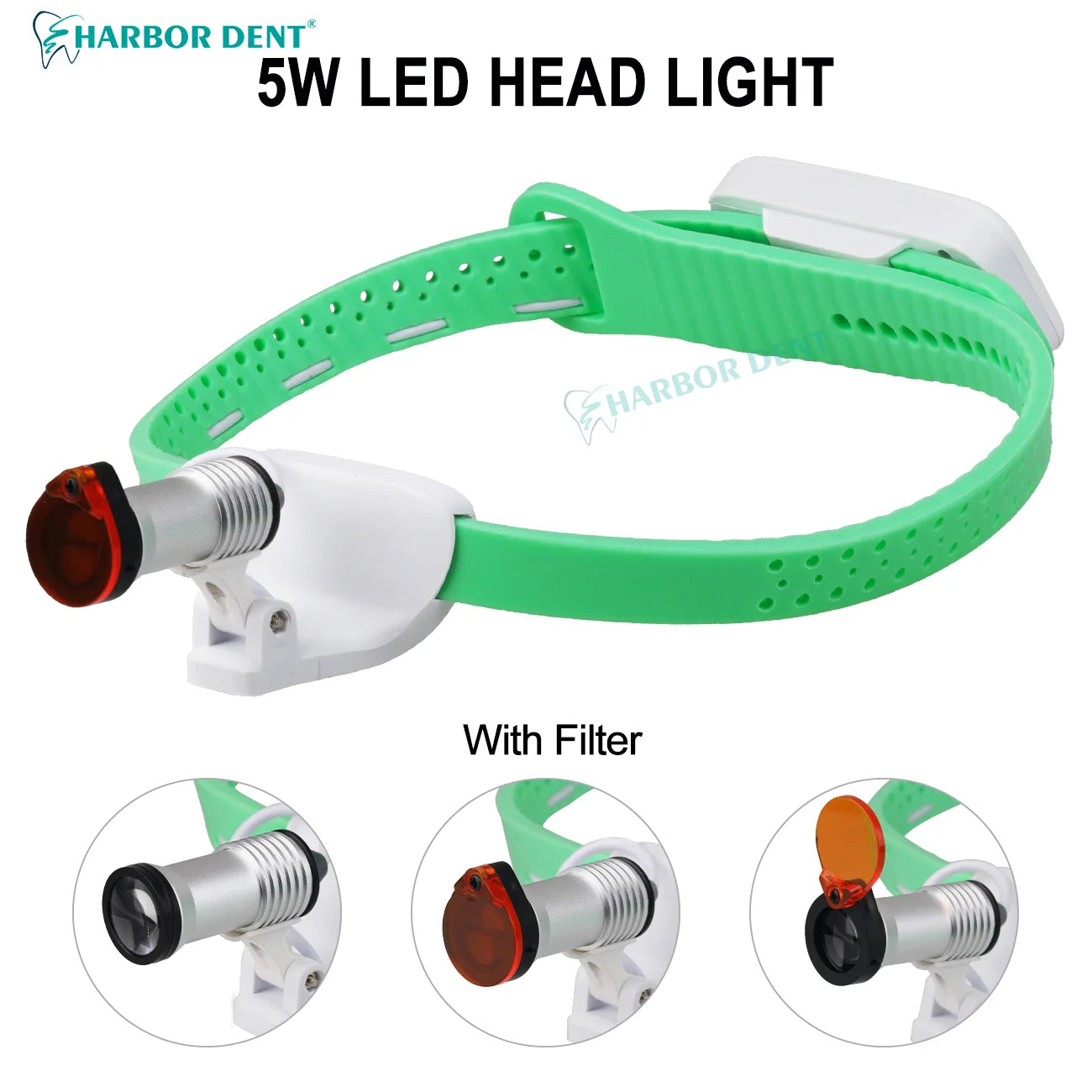 Wireless 5W LED Surgical Headlight for Dental and Medical Use - 3