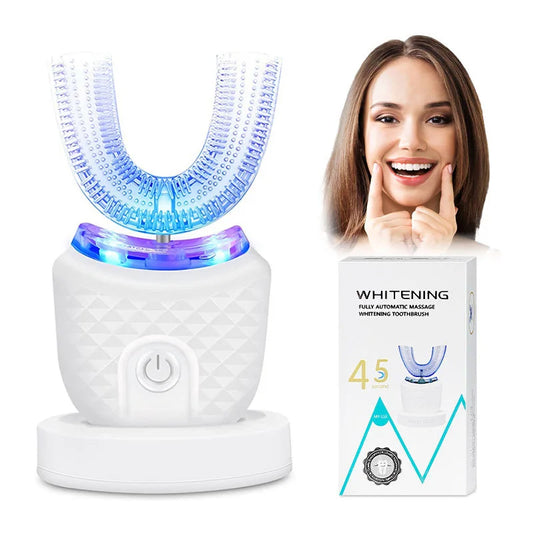 360-Degree Automatic U-Shape Ultrasonic Whitening Toothbrush
