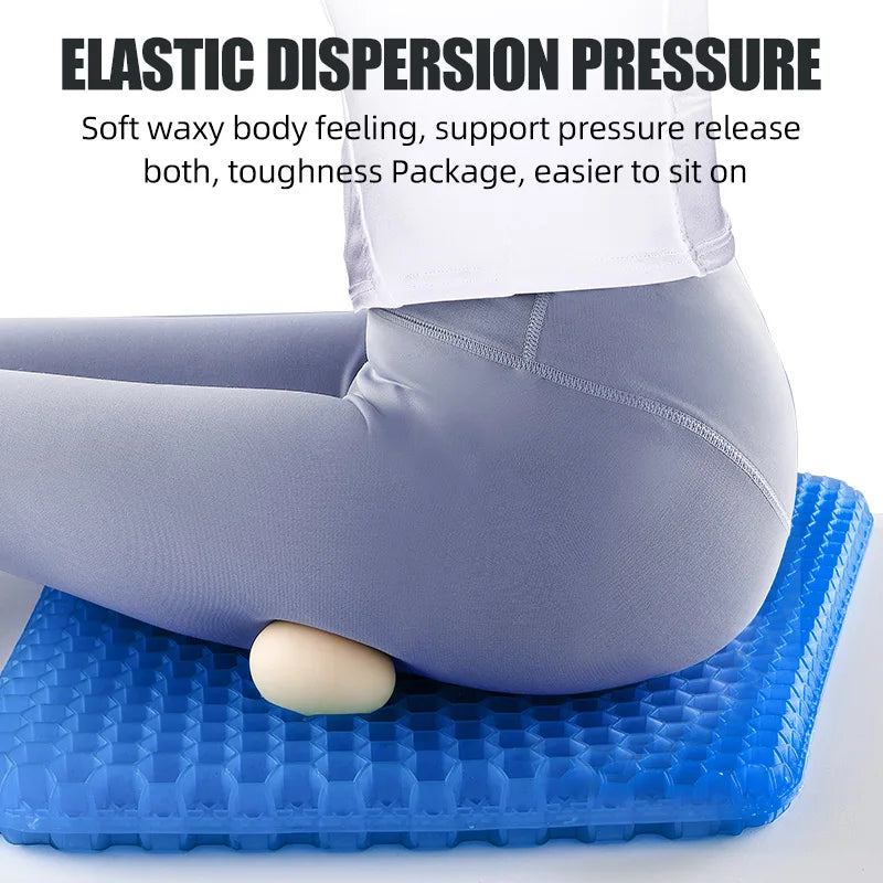 Breathable Honeycomb Gel Seat Cushion for Car and Office - 4