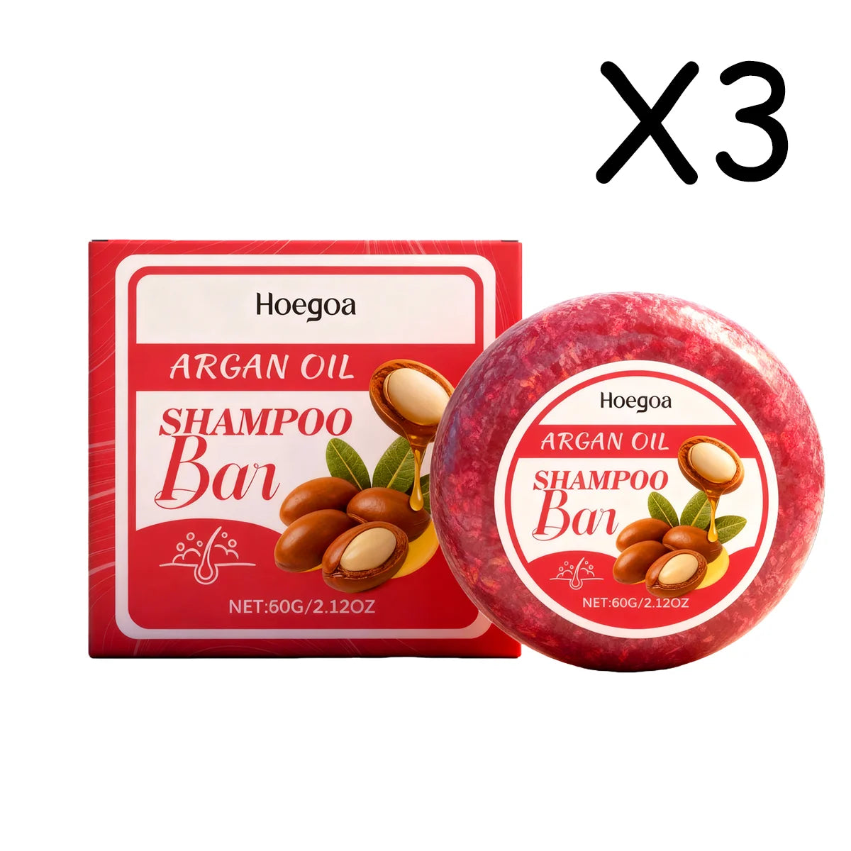 Moisturizing Solid Shampoo Bar for Frizz Control & Split Ends - 15