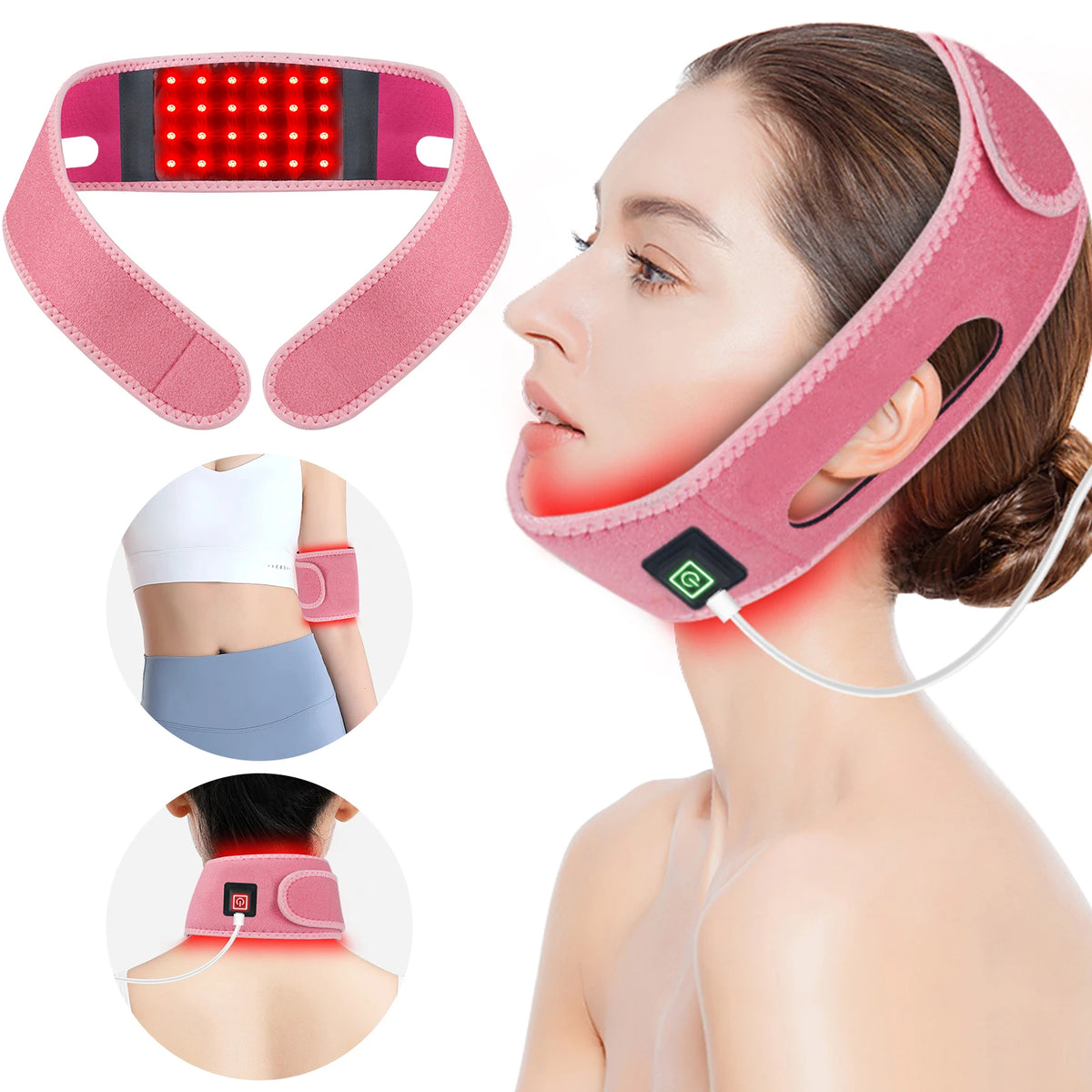 Red Light Therapy Neck and Chin Lifting Wrap