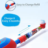Electric Rotating Toothbrush for Kids with 2-Minute Timer