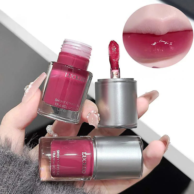 Hydrating Crystal Mirror Lip Gloss for Long-Lasting Shine - 2