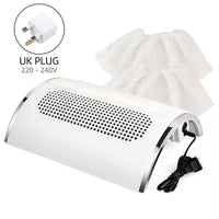 3-Fan Professional Nail Dust Collector & Vacuum Cleaner