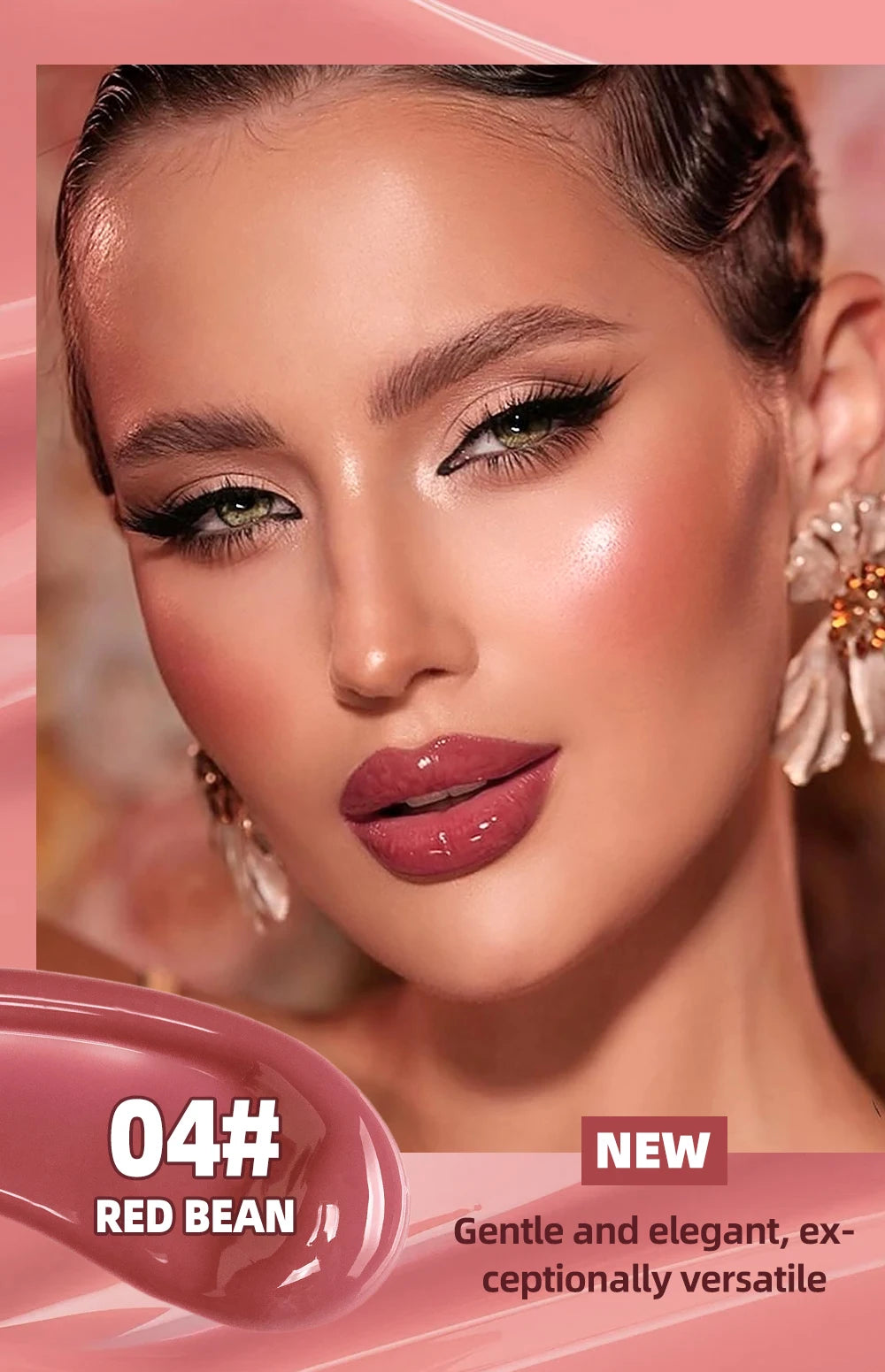 Hydrating Crystal Jelly Lip Gloss for Mirror-Finish Shine - 14