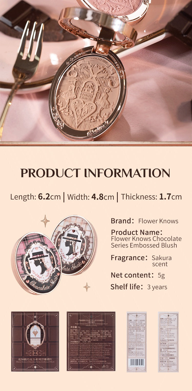 Long-Lasting Embossed Matte Powder Blush - 17