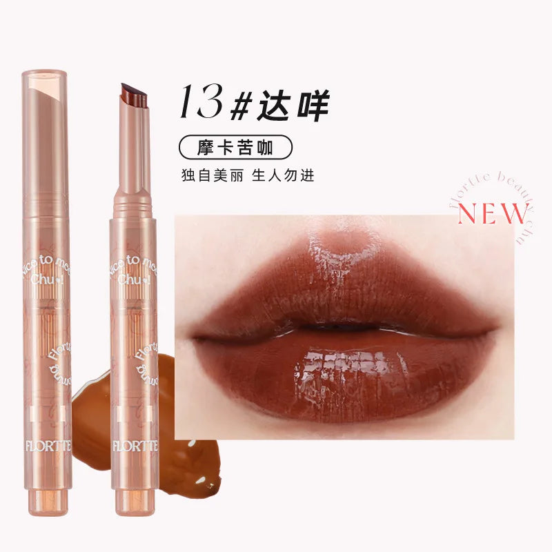Mirror Shine Heart Shape Moisturizing Lipstick Pencil - 26