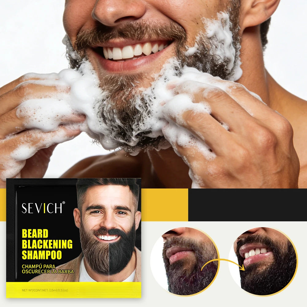 Instant Black Beard Coloring Shampoo - 19