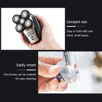 5-Blade Rotary Electric Head and Beard Shaver