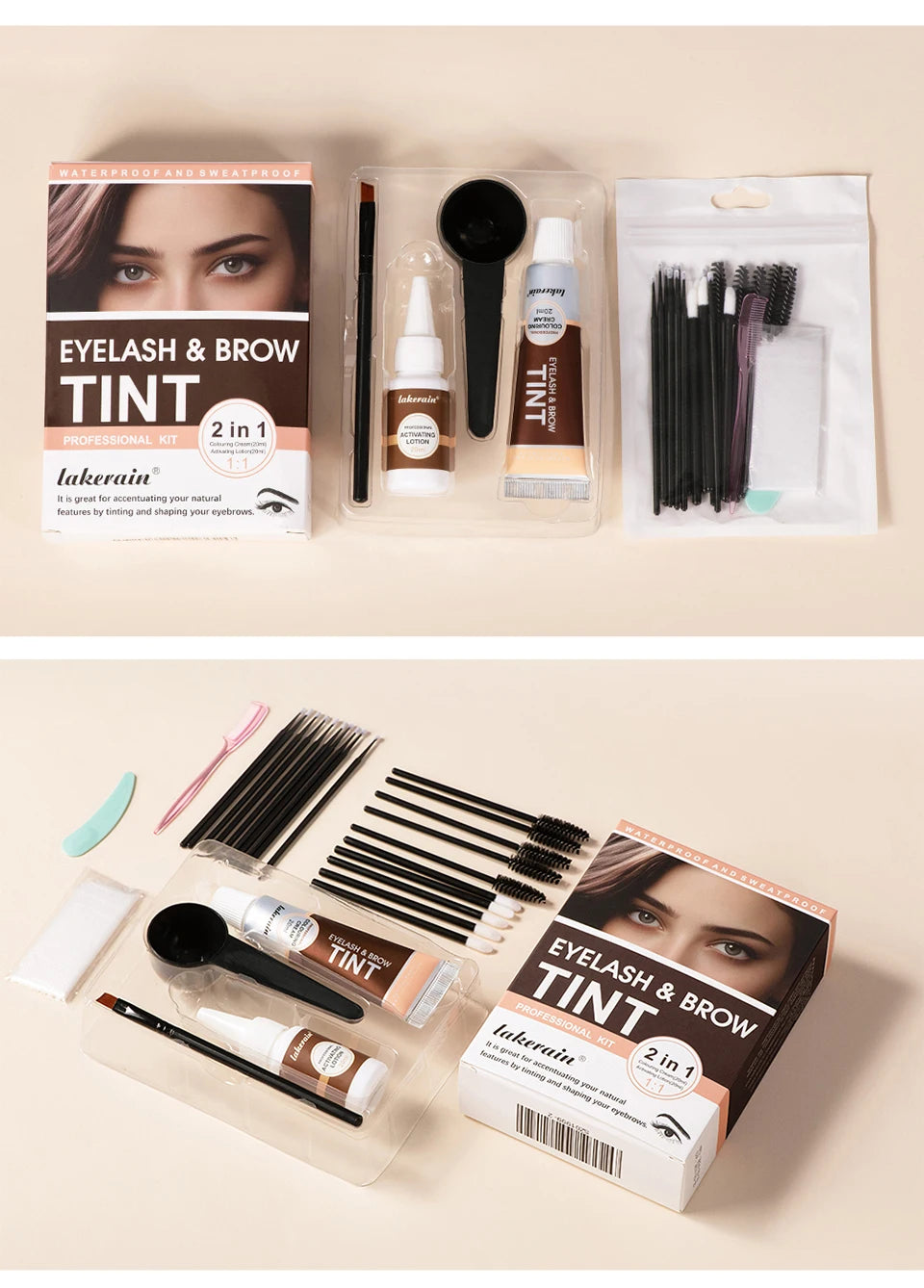 Professional Eyelash and Eyebrow Tinting Kit for Natural Definition - 18