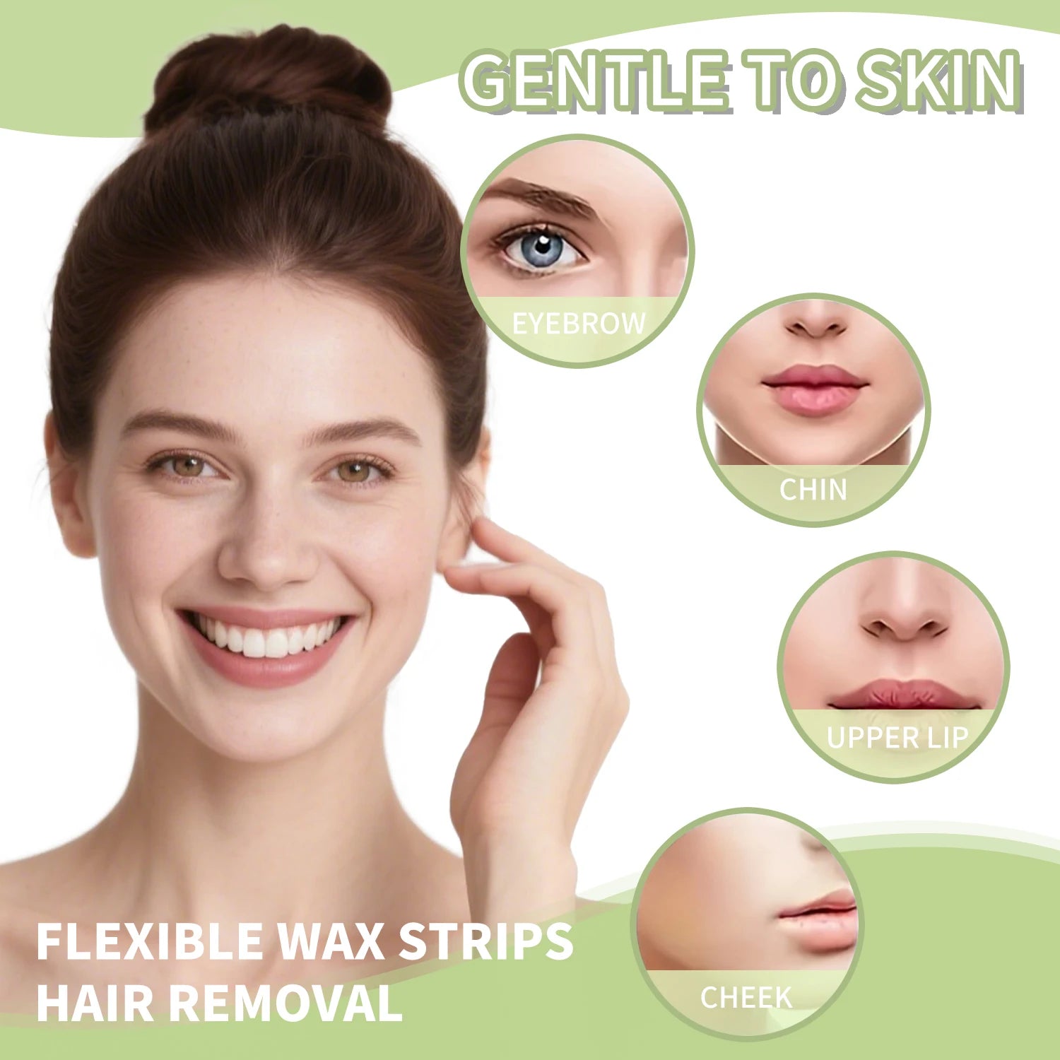 Pain-Free Hair Removal Wax Strips for Face and Body - 11