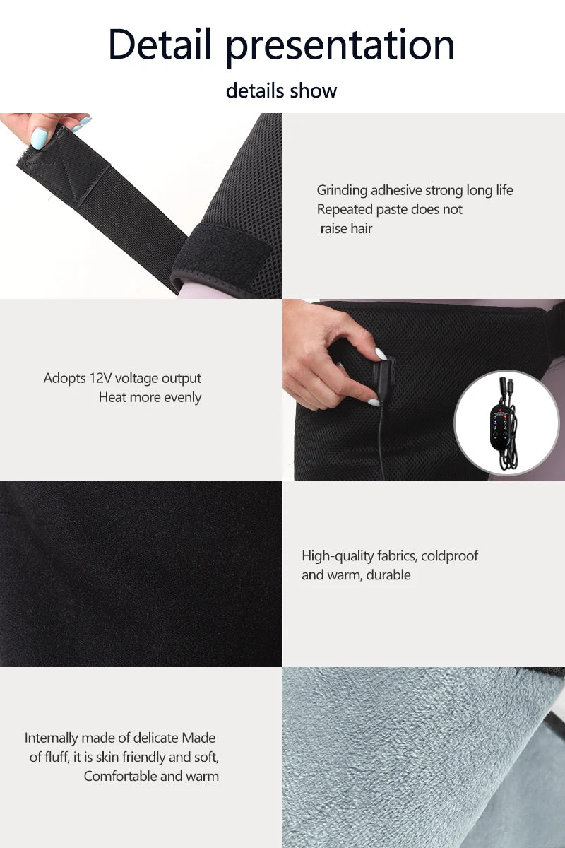Heated Hip and Thigh Support Brace for Pain Relief - 17
