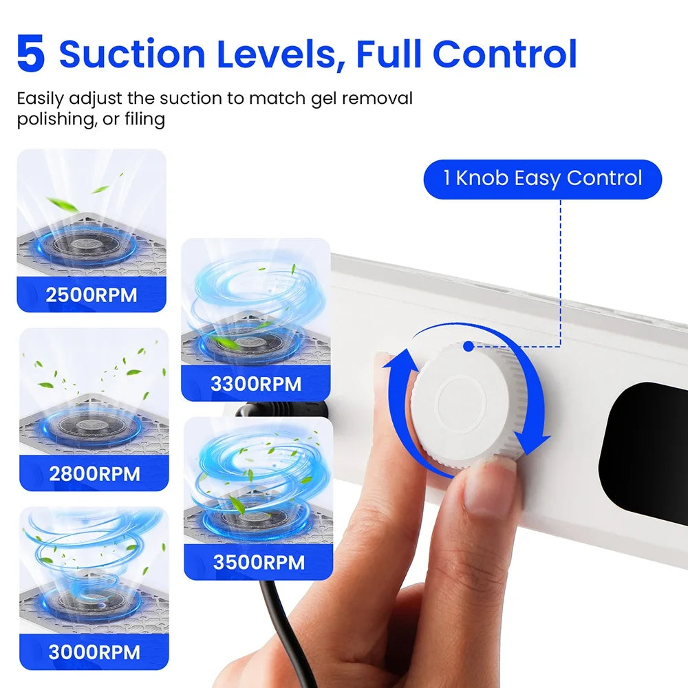 Professional Brushless Nail Dust Collector - 3